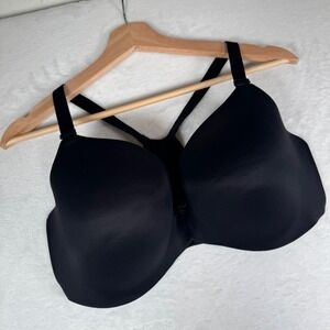 Soma Enbliss Front Close Racerback Bra 38DD Black Smooth Comfort Support